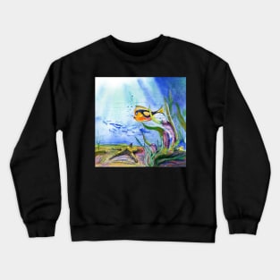 Ocean Life Art Crewneck Sweatshirt